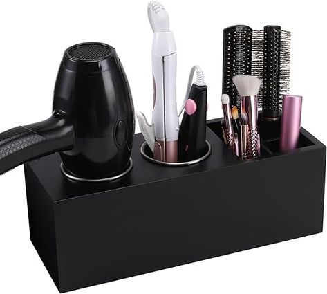 Amazon.com: RAIKEDR Hair Dryer Countertop Holder, Hair Tool Organizer Wall Mount, Blow Dryer Holder Cabinet Door Organizer, Bathroom Countertop Blow Dryer Holder and Curling Iron Holder (Cedar Wood, Black) : Home & Kitchen Cabinet Door Organizer, Hairdryer Holder, Hair Dryer Organizer, Hot Hair Tools, Curling Iron Holder, Blow Dryer Holder, Wall Mounted Hair Dryer, Hair Tool Organizer, Organizer Bathroom