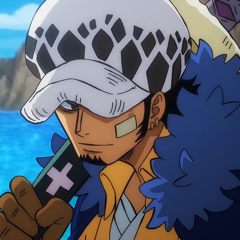 Trafalgar D Water Law, Law Icon, Doflamingo Wallpaper, One Piece Icons, One Piece Photos, One Piece Man, Trafalgar Law, One Piece Images, One Piece Comic