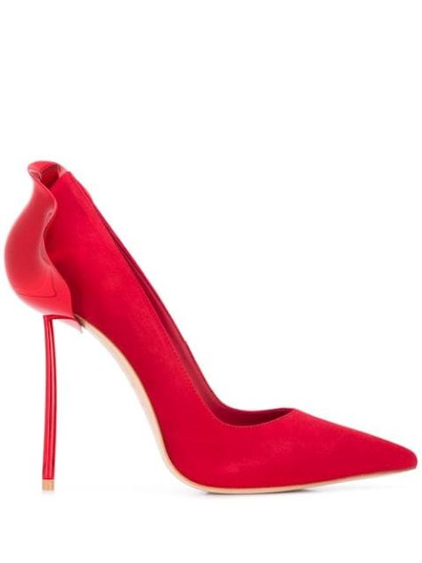 Le Silla Petalo Pumps - Farfetch Shoe Closets, Le Silla Shoes, Metal Counter, Strappy Platform Sandals, Mid Heels Pumps, High Leather Boots, Red Pumps, Killer Heels, Pink Pumps