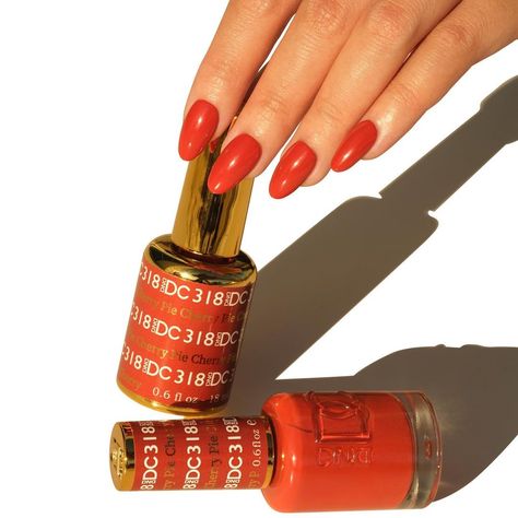 Dnd Gel Orange Colors, Dnd Gel Polish Colors Fall Orange, Dnd Gel Polish Colors Orange, Dnd Burnt Orange Gel Polish, Burnt Orange Gel Nails, Orange Dnd Gel Polish, Daisy Nail Designs, Daisy Nail Design, Fall Polish