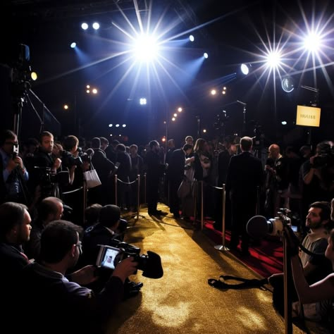 Glamorous Red Carpet: Under the glowing #lights, #celebrities walk the #redcarpet as #photographers capture the #starstudded event. #hollywood #cinema #fashion #journalism #aiart #aiphoto #stockcake ⬇️ Download and 📝 Prompt 👉 https://stockcake.com/i/glamorous-red-carpet_76908_7393 Red Carpet Interview Aesthetic, Red Carpet Photography, Paparazzi Birthday, 2 D Design, Red Carpet Aesthetic, Red Carpet Background, Black Limousine, Grammy Red Carpet, Red Carpet Theme