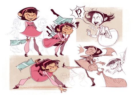 Cartoon Art Style Inspiration, Characters Model Sheet, Newgrounds Art Style, Fun Pose Reference, Art Stylization, Cartoon Pose, Character Design Tips, Picos School, Fluid Shapes