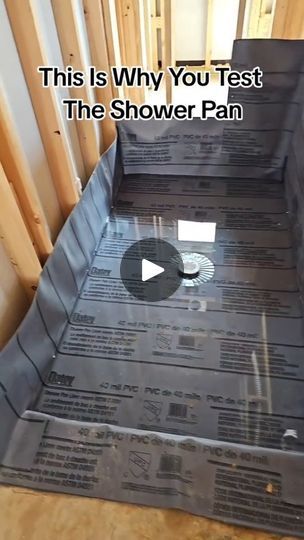 4.2M views · 199K reactions | This is why you test the shower pan. #thataintright #newconstruction #homeinspections | Trey Hill | gold.star.inspections · Original audio Basic Tile Shower Ideas, Recessed Shower Floor, Half Shower Wall Walk In, Diy Shower Pan How To Build, No Curb Shower Ideas, Wood Tile Tub Surround, Shower Pans Ideas, Walk In Shower Pan, Cast Iron Shower Pan