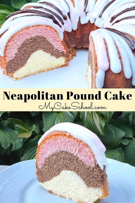 Different Types Of Pound Cakes, Easter Pound Cake Recipes, Neapolitan Cake, Italian Cakes, Blessings Quotes, Pan Cooking, Delish Desserts, Cake Mug, Pound Cake Recipe