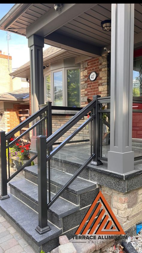 If you're looking for an easy, fast, and affordable way to update your home exterior look, then our black aluminum railings should be your go-to! In just a short amount of time our team can have you feeling proud of the project we completed together. Join us in achieving better looks than ever before and get ready to show off your beautiful new railing to all your friends and family! For more information please visit our website: https://terracealuminumrailings.com/residential-aluminum-railings Banisters And Railings, Aluminum Railings, Aluminum Railing, Update Your Home, Home Exterior, Your Beautiful, Railing, The Project, Join Us