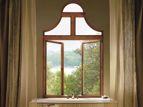 Marvin French Push-Out Casement Windows have no center stile or vertical post and instead open like a French door, allowing you to enjoy wide-open views. French Casement Windows, Marvin Windows And Doors, Marvin Windows, Transom Window, Interior Remodel, Transom Windows, Contemporary Style Homes, Bathroom Windows, French Doors Interior