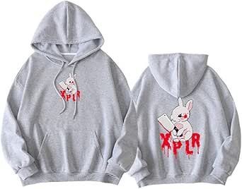 Sam XPLR Merch Colby Rabbit Drawstring Hoodie Unisex Casual Printed Fleece Long Sleeve Sweatshirt Xplr Logo, Xplr Merch, Rabbit Hoodie, Spy X Family Anya, Harajuku Anime, Anya Forger, Anime Fandom, Sam And Colby, Spy X Family