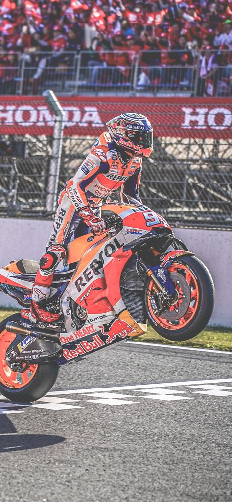 Marc Marquez Repsol Honda - MotoGP iPhone Wallpaper Motor Wallpaper Motorcycles, Motorbike Wallpaper Iphone, Moto Gp Poster, Mm93 Wallpaper, Wheelie Wallpaper, Marc Marquez Aesthetic, Bike Wallpaper Iphone, Motogp Motorcycles, Moto Gp Wallpapers