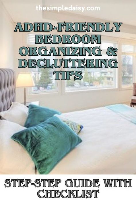 If you have ADHD, keeping your bedroom organized may be especially challenging for you. I have created this list of step-by-step ADHD-friendly bedroom organizing tips to help you succeed. But because the bedroom is not a public space, it becomes a magnet for everything that we may not want others to see. You deserve to have a supportive and tranquil place to retreat to at the end of a busy day. Follow these tips to get your bedroom organized, decluttered, and clean once and for all. How To Keep Your Bedroom Clean, Organizing For Add Adults, Neurodivergent Organization, Clean Room Ideas, Decluttering Bedroom, Ways To Organize Your Room, Teen Bedroom Organization, Bedroom Declutter, Bedroom Organizing