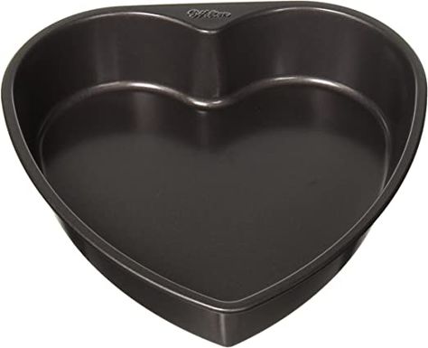 Wilton Heart-Shaped Cake Pan Heart Cake Pan, Heart Shaped Cake Pan, Heart Shaped Cake, Wilton Cake Pans, Cake Baking Pans, Shaped Cake, Heart Shaped Cakes, Silicone Molds Baking, Cake Shapes