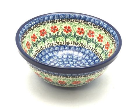 Polish Pottery Bowl - Salad/Cereal - Maraschino ^^ Hurry! Check out this great sales : Bakeware Link Cooking, Bakeware Storage, Polish Stoneware, Bakeware Set, Nesting Bowls, Cookware Sets, Pottery Bowl, Cookware Set, Polish Pottery