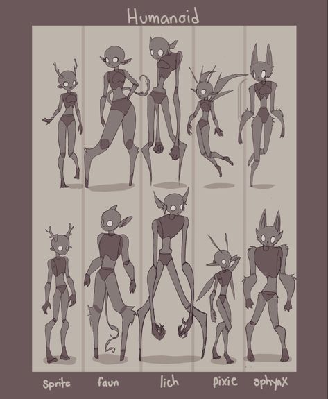 Monster Oc Base, Monster Base Drawing Pose, Monster Art Base, Drawing Reference Poses Creature, Monster Drawing Base, Imp Drawing Character Design, Cartoon Character Inspiration, Oozing Art, Fairy In Hand