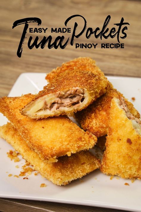 Trending Tuna Pie ( Homemade Tuna Bread Pockets ) - Tuna Recipes. Viral Cheesy Tuna Pie / Tuna Bread Pockets, Simple and Easy Tuna Recipe at Home.  #TunaPie #Treadingtunapie #Homemadetunapie Tuna Pie Recipe, Tuna Bread, Bread Pockets, Spaghetti Pasta Recipe, Tuna Lunch, Easy Tuna Recipes, Tuna Pie, Savory Puff Pastry, Pie Homemade