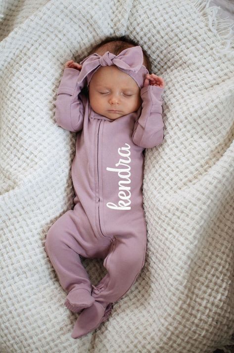 Baby Sleeper, Newborn Photo Outfits, Baby Shower Gift Basket, Baby Sleepers, Going Home Outfit, Lovey Blanket, Take Home Outfit, Footie Pajama, Organic Baby Clothes