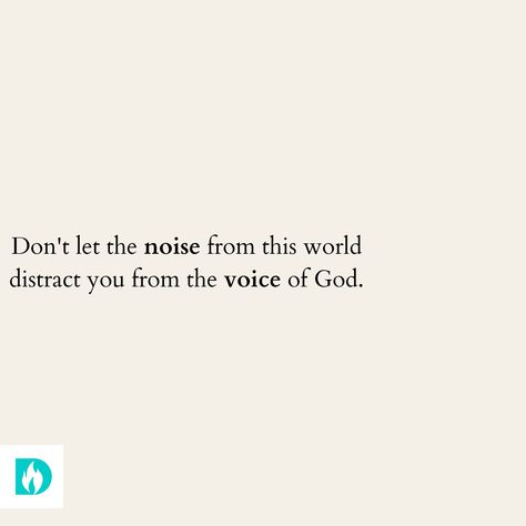 Hearing Gods Voice Quotes, Distractions From God, Gods Voice Quotes, Hear Gods Voice, Hearing God's Voice, Growing Faith, Voice Quotes, God's Voice, 2025 Goals