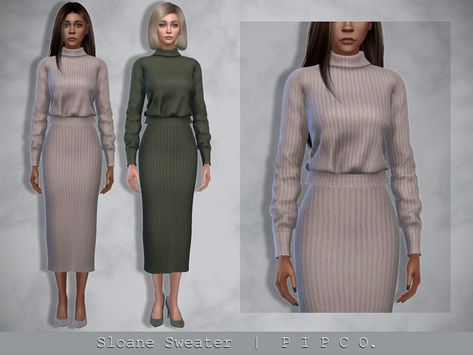 Sims 4 Cc Cold Weather, Outfit Categories, Mod For Sims 4, Cold Weather Outfit, Everyday Clothing, The Sims Resource, Sims Resource, Cozy Sweater, Sims 4 Mods