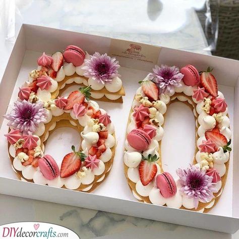 60th Birthday Cake For Mom, Flower Macarons, 60th Birthday Ideas For Mom, 21 Cake, Numbers Cake, Number Birthday Cakes, 60th Birthday Party Decorations, 60th Birthday Decorations, Birthday Cake For Mom