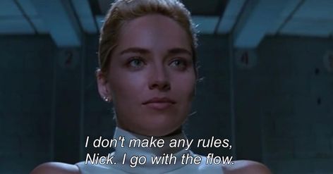 Based on a fake story.’s Instagram post: “Basic Instinct (1992). Dir. Paul Verhoeven.” Basic Instinct Quotes, Basic Instinct 1992, Instinct Quotes, Paul Verhoeven, Ice Pick, Basic Instinct, Casual Nails, Sharon Stone, Fake Story