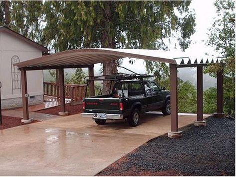 Carport Addition, Metal Carport Kits, Diy Carport, 2 Car Carport, Yard Remodel, Carport Patio, Covered Parking, Carport Kits, Carport Plans