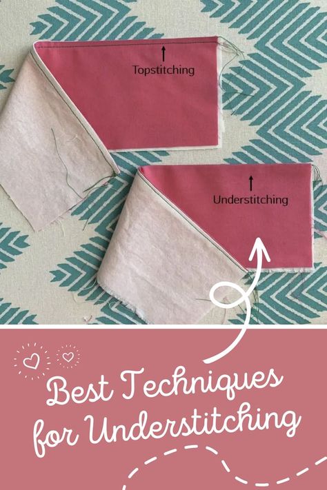 How to Understitch | Best Techniques for Understitching Couture, Sewing Machine Basics, Sewing Machine Projects, Cute Sewing Projects, Sewing 101, Couture Sewing Techniques, Diy Sewing Clothes, Sewing Class, Sewing Blogs