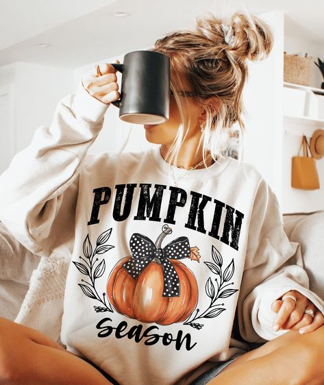 Coquette Pumpkin, Classy Cowgirl, Coquette Bow Png, Autumn Png, Bow Png, Pumpkin Png, Fall Tee, Coquette Bow, Holiday Sweatshirt