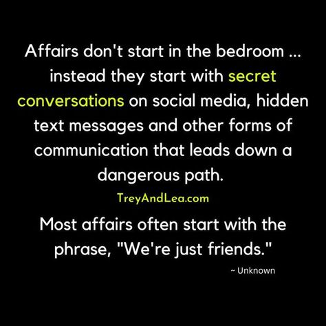 Trey & Lea on Instagram: "If you've locked your spouse out of your phone to hide things from them ... or if you're deleting texts so your spouse won’t see them ... you're not headed towards cheating, you're already there. Don't do this! ❤️ Follow Trey & Lea for more marriage & family tips. IMPROVE YOUR MARRIAGE WITH: The Workshop The Podcast The Books . TreyAndLea dot com . (Always DM for credit or removal) . Photo Credit . . . . . . . . . #MarriageHumor #MarriageTip  #marriagegoals  #Marriag Unfaithful Quotes, Deleting Texts, Spouse Quotes, Some Love Quotes, Cheating Spouse, Family Tips, Cheating Quotes, Phone Quotes, Marriage Humor