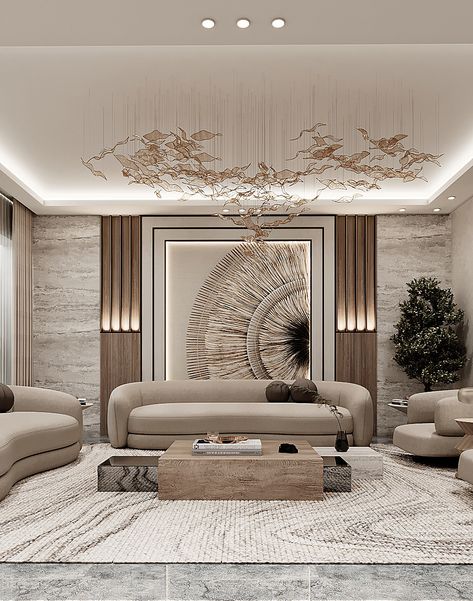 R E C E P T I O N :: Behance Luxury Formal Living Room, Modern Lounge Furniture, Luxury Living Room Inspiration, Modern Classic Living Room, Glamorous Living Room, Interior Design Living Room Modern, Glamorous Living, Living Room Decor Lights, Luxxu Modern Design Living