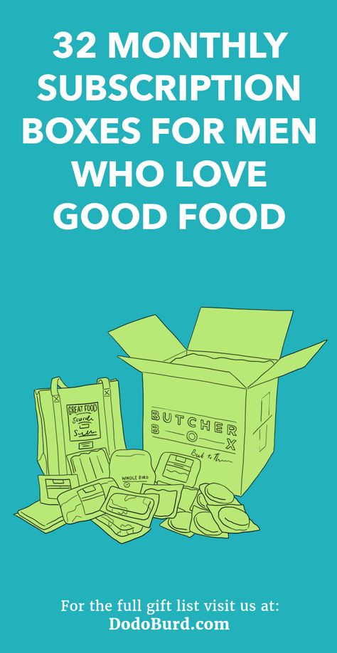 Make sure he is never hangry again with this awesome list of food subscription boxes for men. Monthly Gift Box Subscriptions, Gift Box For Him, Best Food Gifts, Subscription Boxes For Men, Food Subscription Box, Gift Subscription Boxes, Monthly Subscription Boxes, Month Gifts, Monthly Subscription