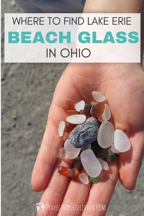 Beach Glass In Michigan, Dream Roadtrip, Ohio Getaways, Lake Erie Ohio, Gem Hunting, Things To Do In Ohio, Lakeside Park, Rock Collecting, Beach Glass Crafts