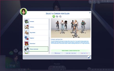 Mod The Sims - Fitness Instructor Sims 4 Jobs, Sims Folder, Mods Ts4, Sims 4 Aesthetic, Sims 4 Pc, Sims 4 Packs, Download Sims, Teacher Career, Becoming A Personal Trainer