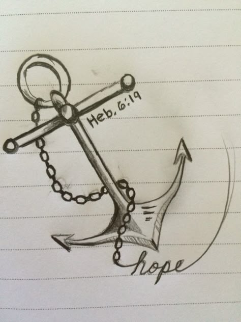 Anchor with chains Hebrews 6:19 hope tattoo idea #tattoo #anchor #anchortattoo #hope Anchor Hope Tattoo, Cross With Anchor Tattoo, Hope Anchor Tattoo, Hebrew 6 19 Tattoo Anchor, Hebrews 6 19 Tattoo Ideas, Tattoo Anchor Women, I Got Your 6 Tattoo, Hebrews 6 19 Tattoo, Christian Anchor Tattoo