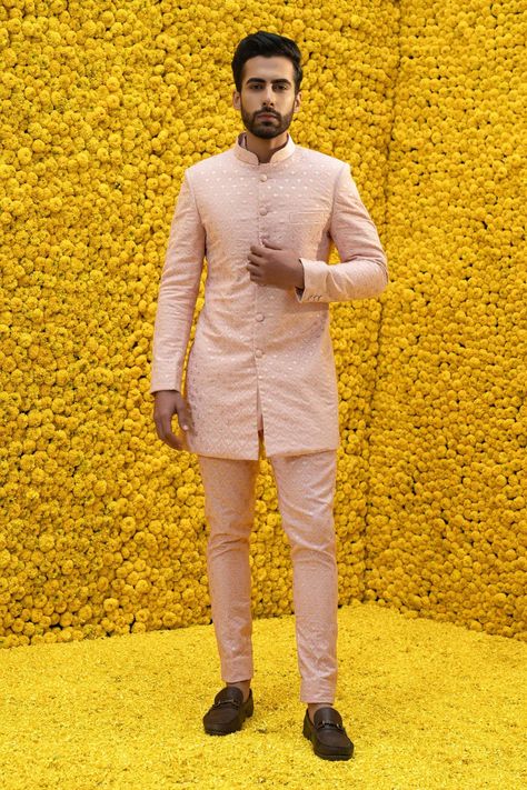 Short Kurta And Pants, Peach Sherwani, Destination Wedding Colors, Mahima Mahajan, Kurta And Pants, Short Kurta, Vogue India, Nehru Jackets, Kids Sleepwear