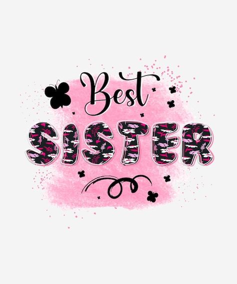 Vector best sister sublimation tshirt de... | Premium Vector #Freepik #vector #siblings Sister Logo, Sister Tshirts, Funny Animal Photos, Shoulder Length Hair Cuts, Best Sister, Online Logo, Animal Photos, Tshirt Design, Animal Photo