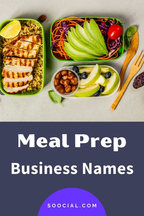 Meal Prep Business, New Business Names, Business Name Ideas, Name Ideas, Business Names, Name It, Meal Prep, To Start, Ethnic Recipes