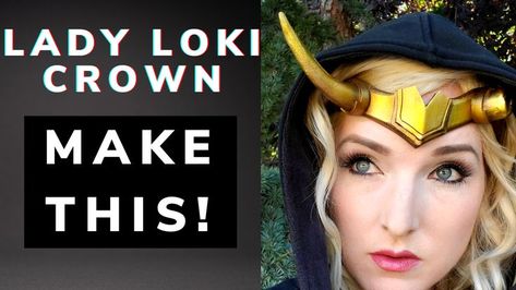 I teach you how to make this in my youtube video! Printable pdf on my etsy. Link in youtube description #sylvie #loki #ladyloki #sylviecosplay #cosplay Loki Cosplay Tutorial, Loki Halloween Costume, Lady Loki Cosplay, The Nine Realms, Marvel Diy, Nine Realms, Loki Costume, Loki Cosplay, Crown Template