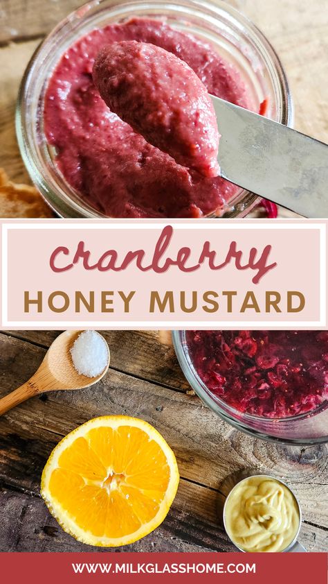 The Easiest Cranberry Honey Mustard Recipe Ever Cranberry Butter Recipe, Honey Mustard Recipe, Cranberry Honey, Cranberry Mustard, Dijon Mustard Sauce, Cranberry Butter, Honey Mustard Recipes, Honey Mustard Glaze, Seafood Feast