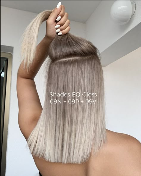 Shades Eq Toner Formulas Blonde, Shades Eq Blonde Toner Formulas, Redken Shades Eq Formulas Blondes, Ash Blonde Hair Color Ideas, Toner Formulas, Ash Blonde Hair Color, Toner For Blonde Hair, Hair Platinum Blonde, Hair Formulas