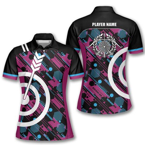 Womens Archery, Archery Women, Team Shirt Designs, Polo Shirts For Women, Jersey Designs, Design Jersey, Team Shirt, Hexagon Pattern, Team Shirts