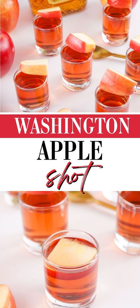 washington apple shot Fall Shots Alcohol Drink Recipes, Washington Apple Drink, Washington Apple Shot, Caramel Apple Shots, Easy Shot Recipes, Rum Shots, Apple Shots, Washington Apple, Apple Cocktail