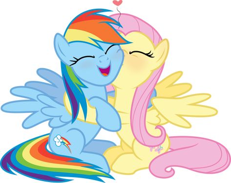 Fluttershy Rainbow Dash, Mlp Ships, Desenhos Gravity Falls, My Little Pony Characters, Mlp Equestria Girls, Mlp Pony, Eyes Closed, Mlp My Little Pony, Open Mouth