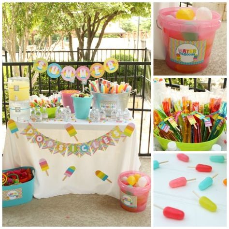 Happy Birthday B, Popsicle Party, Cream Candy, Summer Birthday Party, Ice Cream Candy, Summer Pool Party, Party Package, Printable Party, Summer Birthday