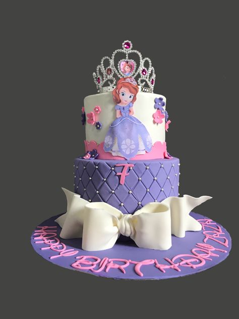 Cake Sophia Princess, Sofia The First Cake Design, Sophia The First Cake, Princess Sophia Cake, Princess Sofia Cake, Sophia Cake, Sofia The First Cake, Sofia Cake, Sofia Princess