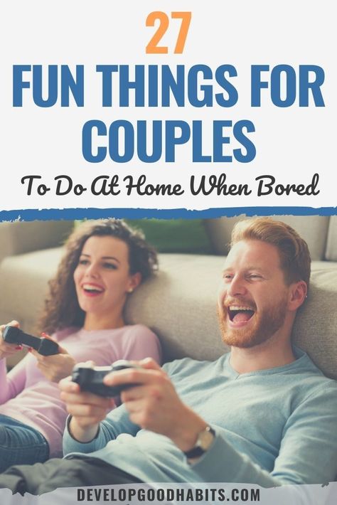 Spicing up your relationship with fun things for couples to do at home strengthens your bond. Picking the best boredom beaters makes it easier to feel happier and engaged. Bonding activities couples | fun things to do with your boyfriend at home | fun games for couples to play at home via @HabitChange Chill Things To Do With Your Boyfriend, Bonding Games For Couples, Hangout Ideas With Boyfriend At Home, Bonding Activities For Couples, Activities To Do As A Couple, Things To Do At Home With Your Boyfriend, At Home Things To Do With Boyfriend, Challenges To Do With Boyfriend, Hobbies For Couples At Home