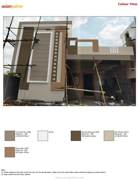 Are you confused with an elevation color combination? We will help you in the selection process by giving some previews on your own building picture. Please find the pictures for your reference.. 9441818532 Building Elevation Color, Best Colour Combinations For Building, Color For House Exterior Paint Colours, House Front Elevation Colour Combinations, Home Outer Colour Idea Paint Colors, Elevation Colours Combination, Colour Combination For Elevation, Arch Colour Combination, Building Colours Exterior