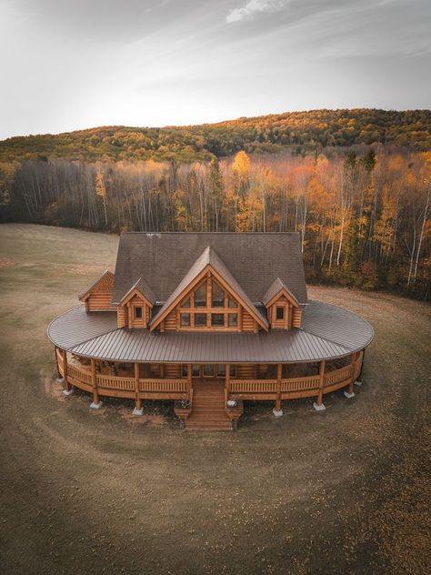 Victorian Log Cabin, Cottages In The Woods, Carport Tent, Big Cabin, Log Cabin House, Rustic Cabins, Farmhouse Cabin, Old School House, Listen To Me