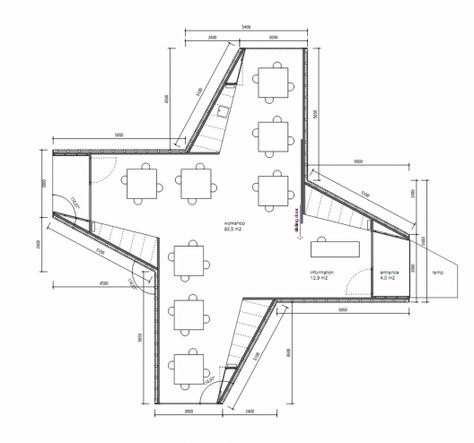 Golden Workshop / Modulorbeat Ambitious Urbanists & Planners | ArchDaily Workshop Floor Plan, Gallery Floor Plan, Plan Architecture, Workshop Plans, Door Plan, Temporary Structures, Photography Workshop, Photography Workshops, School Architecture