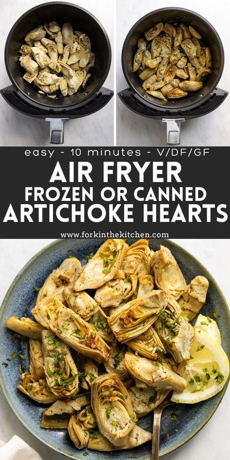 Artichokes Air Fryer, Airfryer Artichoke Hearts, Artichoke Heart Recipes Canned Air Fryer, Artichoke Air Fryer Recipes, Crispy Artichoke Hearts Air Fryer, How To Cook Canned Artichoke Hearts, Artichoke In Air Fryer, Roasted Artichoke Hearts Canned, Artichokes In Air Fryer