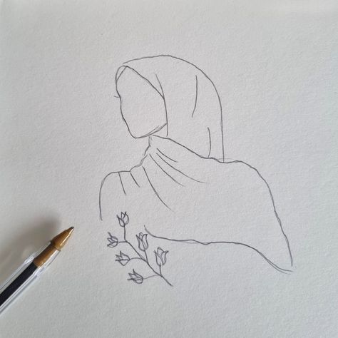 #hijabi #hijabidrawing #drawingofhijab #drawing #sketch #simple drawing #easy drawing How To Draw A Hijab, Hijabi Art Drawing, Hijab Drawing Reference, Hijabi Drawing, Hijab Sketch, Hijabi Sketch, Hijabi Sketch Pencil, Woman In Hijab Drawing, Hijab Girl Drawing Sketch