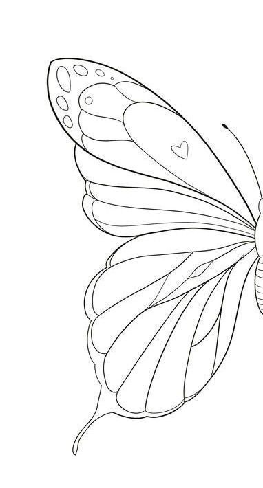 Butterfly Art Drawing, Art Papillon, Adults Coloring, Butterfly Art Painting, Books For Children, Pola Sulam, Butterfly Drawing, 자수 디자인, Book Art Drawings