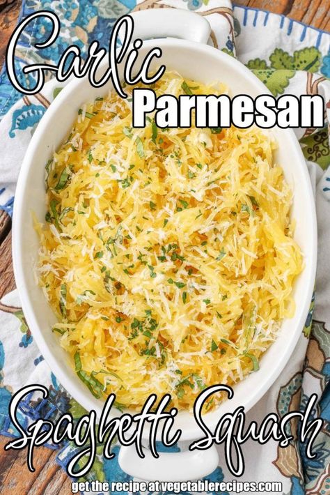 Roasted and buttered spaghetti squash topped with Parmesan and fresh herbs is a simple vegetable side dish that works well with any meal.

Garlic Parm Spaghetti Squash is such an Easy Spaghetti Squash Recipe to make. Buttered Spaghetti, Garlicky Spaghetti, Garlic Butter Spaghetti, Garlic Parmesan Spaghetti, Instant Pot Spaghetti Squash, Garlic Parmesan Spaghetti Squash, Butter Spaghetti, Parmesan Spaghetti Squash, Spaghetti Squash Recipes Healthy